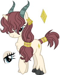 Size: 997x1239 | Tagged: safe, artist:dayspringsentryyt, imported from derpibooru, oc, oc only, hybrid, original species, yakony, female, offspring, parent:prince rutherford, parent:rarity, simple background, solo, transparent background