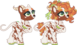 Size: 4256x2489 | Tagged: safe, artist:kurosawakuro, imported from derpibooru, oc, oc only, earth pony, pony, bald, base used, female, horns, mare, simple background, solo, transparent background