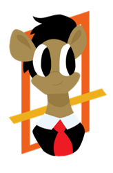 Size: 385x587 | Tagged: safe, artist:goldlines005, imported from derpibooru, oc, oc only, earth pony, pony, bust, clothes, earth pony oc, male, necktie, simple background, smiling, solo, stallion, transparent background