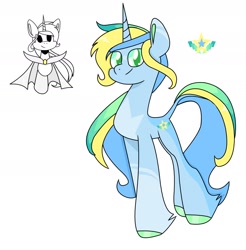 Size: 1552x1580 | Tagged: safe, artist:goldlines005, imported from derpibooru, oc, oc only, pony, unicorn, duo, female, horn, leonine tail, mare, simple background, smiling, unicorn oc, white background