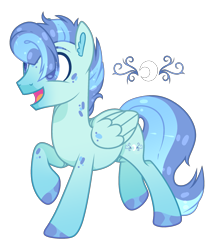 Size: 2049x2394 | Tagged: safe, artist:lilywolfpie, artist:lilywolfpie-yt, imported from derpibooru, oc, oc only, pegasus, pony, high res, male, offspring, parent:night glider, parent:sky stinger, solo, stallion