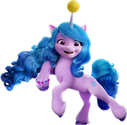 Size: 6989x6840 | Tagged: safe, imported from derpibooru, izzy moonbow, pony, unicorn, absurd resolution, ball, female, g5, horn, hornball, izzy's tennis ball, mare, my little pony: a new generation, official, simple background, solo, tennis ball, transparent background