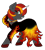 Size: 1952x2171 | Tagged: safe, artist:asktheartpone, imported from derpibooru, oc, oc only, oc:mysti inferno, pony, unicorn, clothes, colored horn, crossdressing, different colored horn, dress, fire, gray coat, green eyes, heart, horn, inferno, jewelry, multicolored hair, multicolored mane, necklace, shoes, smiling, solo