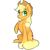 Size: 2753x2753 | Tagged: safe, artist:pointdelta, imported from derpibooru, part of a set, applejack, pony, chest fluff, cute, ear fluff, high res, jackabetes, simple background, smiling, solo, white background