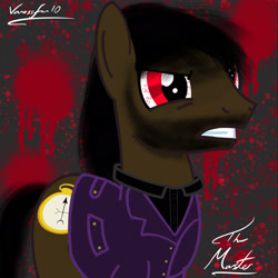 Size: 2048x2048 | Tagged: safe, artist:lissystrata, artist:vanossfan10, imported from derpibooru, earth pony, pony, doctor who, evil, high res, ponified, the master