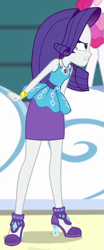 Size: 333x802 | Tagged: safe, imported from derpibooru, screencap, pinkie pie, rarity, equestria girls, equestria girls series, rollercoaster of friendship, cropped, rarity peplum dress
