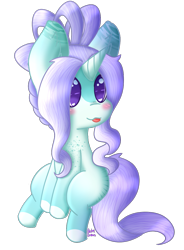 Size: 900x1225 | Tagged: safe, artist:pasteldraws, imported from derpibooru, oc, oc only, pony, unicorn, :p, blushing, commission, simple background, sitting, solo, tongue out, transparent background, ych result