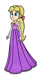 Size: 1065x2048 | Tagged: safe, artist:melspyrose, imported from derpibooru, megan williams, equestria girls, bare shoulders, clothes, dress, gala dress