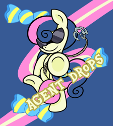 Size: 1677x1871 | Tagged: safe, artist:dinkyuniverse, imported from derpibooru, bon bon, sweetie drops, pony, atg 2021, grappling hook, newbie artist training grounds, secret agent sweetie drops, solo