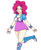 Size: 1485x1818 | Tagged: safe, artist:_mssj9, derpibooru exclusive, imported from derpibooru, pinkie pie, human, big breasts, blushing, boots, breasts, busty pinkie pie, clothes, curly hair, equestria girls outfit, eyebrows, eyebrows visible through hair, eyelashes, eyes closed, female, humanized, jewelry, ring, shoes, simple background, smiling, solo, transparent background, wristband