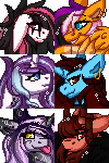 Size: 100x150 | Tagged: safe, artist:inspiredpixels, imported from derpibooru, oc, oc only, pegasus, pony, animated, ear piercing, earring, floppy ears, gif, jewelry, piercing, pixel art, tongue out
