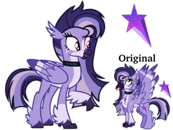 Size: 4500x3375 | Tagged: safe, artist:avatarmicheru, imported from derpibooru, oc, oc only, oc:nightfall comet, classical hippogriff, hippogriff, hybrid, female, interspecies offspring, offspring, parent:mordecai, parent:twilight sparkle, parents:mordetwi, simple background, solo, transparent background