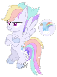 Size: 1048x1398 | Tagged: safe, artist:stellaartist13, imported from derpibooru, oc, oc only, pegasus, pony, adoptable, female, flying, mare, solo, unshorn fetlocks
