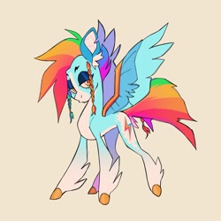 Size: 2059x2060 | Tagged: safe, artist:_psiionix_, imported from derpibooru, rainbow dash, pegasus, pony, blaze (coat marking), coat markings, facial markings, high res, redesign, solo