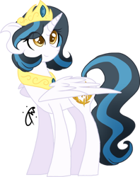 Size: 400x504 | Tagged: safe, artist:gallantserver, imported from derpibooru, oc, oc only, oc:sunny, alicorn, pony, female, mare, offspring, parent:good king sombra, parent:king sombra, parent:princess celestia, parents:celestibra, simple background, solo, transparent background