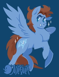 Size: 695x900 | Tagged: safe, artist:justasuta, imported from derpibooru, oc, oc only, pegasus, pony, solo