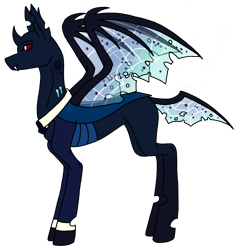 Size: 2444x2520 | Tagged: safe, artist:agdapl, imported from derpibooru, oc, oc only, changeling, changeling oc, clothes, cuffs (clothes), high res, simple background, solo, transparent background