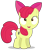 Size: 2300x2700 | Tagged: safe, artist:hanifanims, imported from derpibooru, apple bloom, earth pony, pony, bloom and gloom, female, filly, high res, simple background, solo, transparent background, vector