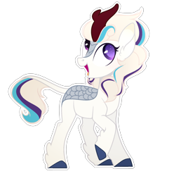 Size: 1764x1780 | Tagged: safe, artist:magicallightsentryyt, imported from derpibooru, oc, oc only, oc:della blaze, kirin, base used, female, kirin oc, simple background, solo, transparent background