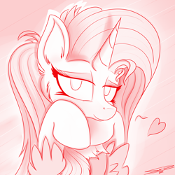 Size: 4000x4000 | Tagged: safe, artist:ser-p, imported from derpibooru, imported from ponybooru, sassy saddles, pony, absurd resolution, bust, monochrome, portrait, solo