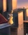 Size: 1728x2160 | Tagged: safe, artist:delta hronum, imported from derpibooru, octavia melody, earth pony, pony, bow (instrument), cello, cello bow, city, eyes closed, female, manehattan, mare, musical instrument, reflection, roof, rooftop, signature, solo, standing on two hooves, sun