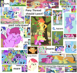 Size: 477x454 | Tagged: safe, edit, edited screencap, screencap, collage, cute, cute mares doing cute things, female, mare, mareschizo, snowpity