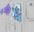 Size: 823x781 | Tagged: safe, artist:barhandar, imported from ponybooru, trixie, pony, unicorn, /mlp/, cape, clothes, female, gray background, happy, hat, high energy magic, mare, partial color, simple background, solo, train, trixie's cape, trixie's hat