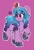 Size: 2683x4000 | Tagged: safe, artist:partylikeanartist, imported from derpibooru, izzy moonbow, pony, unicorn, ball, g5, horn, hornball, izzy impaling things, poké ball, pokéball, pokémon, smiling, solo