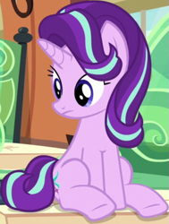 Size: 523x690 | Tagged: safe, imported from derpibooru, screencap, starlight glimmer, pony, unicorn, season 6, the times they are a changeling, cropped, female, mare, sitting, solo, train