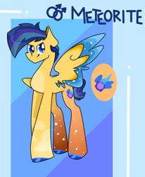 Size: 1244x1507 | Tagged: safe, artist:goldlines005, imported from derpibooru, oc, oc only, pegasus, pony, abstract background, hoof polish, male, pegasus oc, solo, stallion, two toned wings, wings