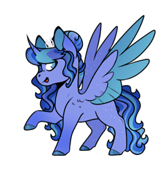 Size: 720x741 | Tagged: safe, artist:goldlines005, imported from derpibooru, oc, oc only, alicorn, pony, alicorn oc, base used, colored hooves, horn, offspring, parent:flash sentry, parent:twilight sparkle, parents:flashlight, raised hoof, simple background, solo, transparent background, two toned wings, wings