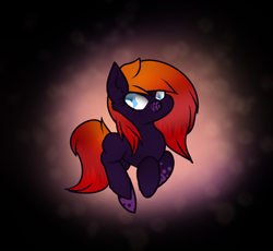 Size: 1044x960 | Tagged: safe, artist:aonairfaol, imported from derpibooru, oc, oc only, earth pony, pony, abstract background, earth pony oc, smiling, solo