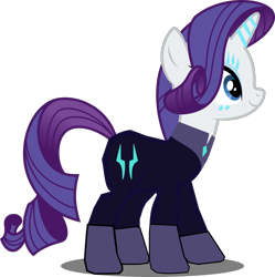 Size: 1280x1285 | Tagged: safe, artist:benpictures1, imported from derpibooru, imported from ponybooru, rarity, pony, comic:the storm kingdom, my little pony: the movie, bad end, bodysuit, clothes, command 6, commander rarity, crystal of light, female, inkscape, mare, simple background, solo, solo female, transparent background, vector