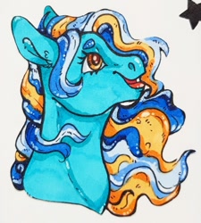 Size: 970x1080 | Tagged: safe, artist:skior, imported from derpibooru, oc, oc only, pony, bust, female, mare, portrait, solo, traditional art