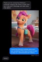 Size: 513x750 | Tagged: safe, edit, edited screencap, imported from derpibooru, screencap, sunny starscout, earth pony, pony, spoiler:my little pony: a new generation, 3d, g5, misspelling, my little pony: a new generation, solo, texting