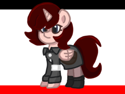 Size: 436x327 | Tagged: safe, imported from derpibooru, oc, oc only, oc:stowe, alicorn, original species, pony, clothes, solo