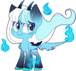 Size: 2093x1961 | Tagged: safe, artist:jetjetj, imported from derpibooru, oc, oc only, oc:willow wisp, pegasus, pony, female, horns, mare, simple background, solo, transparent background, two toned wings, wings