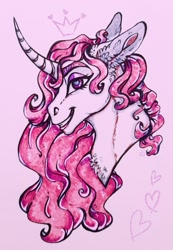 Size: 747x1080 | Tagged: safe, artist:skior, imported from derpibooru, fleur-de-lis, pony, bust, portrait, solo, traditional art