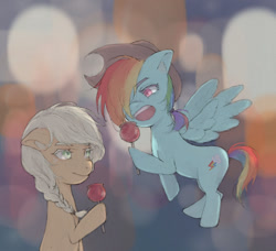 Size: 500x455 | Tagged: artist needed, source needed, safe, imported from derpibooru, applejack, rainbow dash, earth pony, pegasus, pony, appledash, female, lesbian, shipping