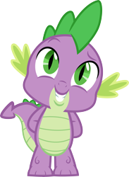 Size: 3000x4092 | Tagged: safe, artist:cloudy glow, artist:cloudyglow, imported from derpibooru, spike, dragon, spike at your service, .ai available, cute, grin, male, nervous, nervous grin, simple background, smiling, solo, spikabetes, transparent background, vector