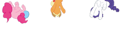 Size: 1280x308 | Tagged: safe, artist:benpictures1, artist:chedx, imported from derpibooru, imported from ponybooru, applejack, pinkie pie, rarity, earth pony, unicorn, comic:the storm kingdom, my little pony: the movie, applejack's hat, bad end, balloonbutt, butt, clothes, cowboy hat, female, hat, helmet, implied tempest shadow, mare, plot, rearity, trio, upside down