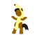 Size: 340x340 | Tagged: safe, imported from derpibooru, oc, oc only, oc:ladainian otis, pony, banana costume, banana suit, clothes, costume, cute, food, food costume, peanut butter jelly time, simple background, solo, transparent background