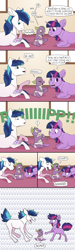 Size: 1500x5000 | Tagged: safe, artist:jackiebloom, imported from derpibooru, shining armor, spike, twilight sparkle, dragon, pony, unicorn, baby, baby spike, colt, colt shining armor, comic, dialogue, diaper, eating, female, filly, filly twilight sparkle, male, molting, nomf, offscreen character, screaming, sparkle siblings, trio, younger