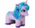 Size: 4500x3600 | Tagged: safe, imported from derpibooru, izzy moonbow, pony, unicorn, brushable, female, g5, mare, merchandise, official, plushie, ride-on toy, simple background, solo, toy, white background