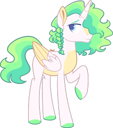 Size: 2444x2770 | Tagged: safe, artist:kurosawakuro, imported from derpibooru, oc, oc only, alicorn, pony, base used, high res, male, offspring, parent:princess celestia, parent:rockhoof, simple background, solo, stallion, transparent background