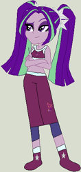 Size: 238x504 | Tagged: safe, artist:jadeharmony, artist:jadethepegasus, imported from derpibooru, aria blaze, equestria girls, crossover, exeron fighters, exeron outfit, martial arts kids