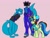 Size: 1080x810 | Tagged: safe, artist:ambersmagical, imported from derpibooru, oc, oc only, oc:epsi, oc:epsi pep power, oc:ethanpower, oc:zero/robert, alicorn, anthro, pony, alicorn oc, ambersmagical, ethanepsc4, father and child, father and daughter, female, furry, horn, lore, male, meetup, the powers, wings