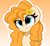 Size: 3970x3616 | Tagged: safe, artist:kittyrosie, imported from derpibooru, pear butter, earth pony, pony, blushing, confused, cute, doodle, female, flower, flower in hair, high res, mare, pearabetes, simple background, solo