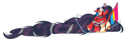 Size: 3870x1288 | Tagged: safe, artist:inspiredpixels, imported from derpibooru, oc, oc only, pony, coat markings, curved horn, horn, pride flag, simple background, solo, transparent background, unshorn fetlocks