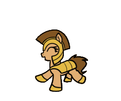Size: 653x547 | Tagged: safe, artist:neuro, imported from derpibooru, imported from ponybooru, oc, oc only, earth pony, pony, animated, armor, dancing, earth pony oc, eyes closed, female, gif, guardsmare, helmet, hoof shoes, mare, open mouth, ponybooru import, royal guard, simple background, solo, transparent background
